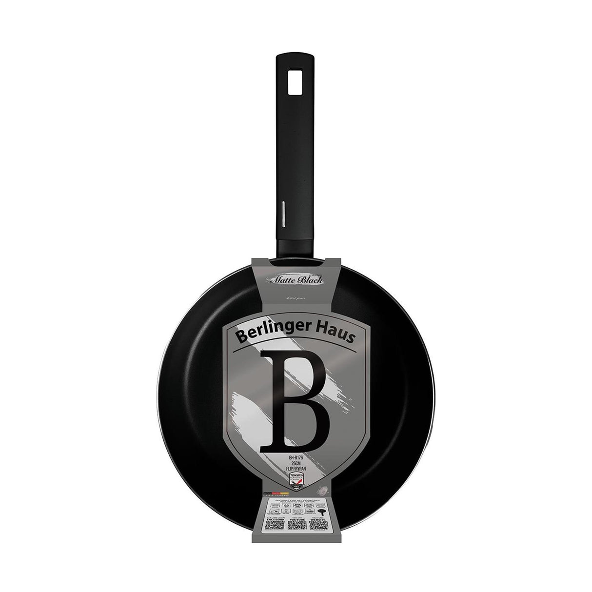Berlingerhaus Flip-Bratpfanne mattschwarz 26cm