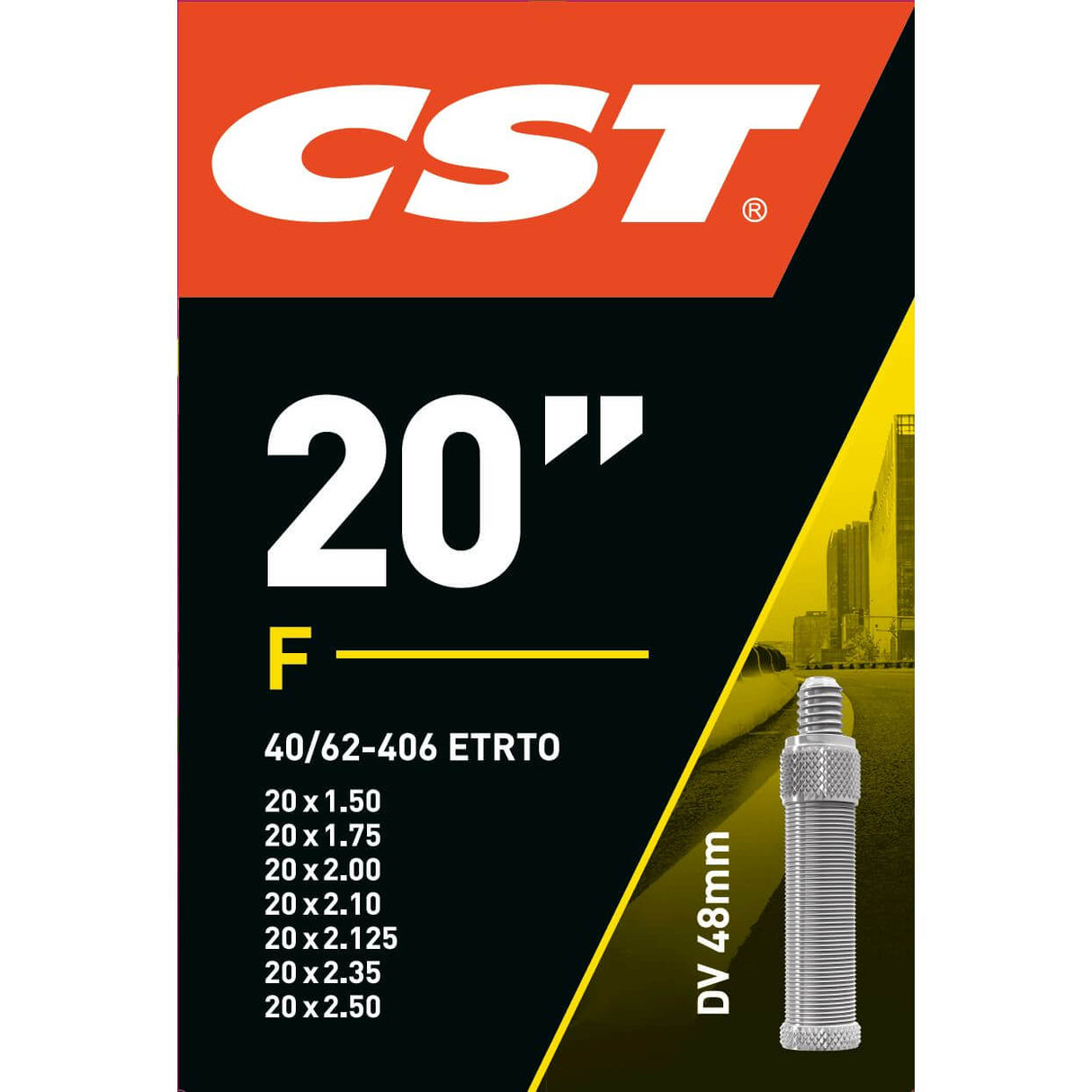 CST VNITŘNÍ TUBE DV7 20 palců 40 62-406 DV 48MM 070703