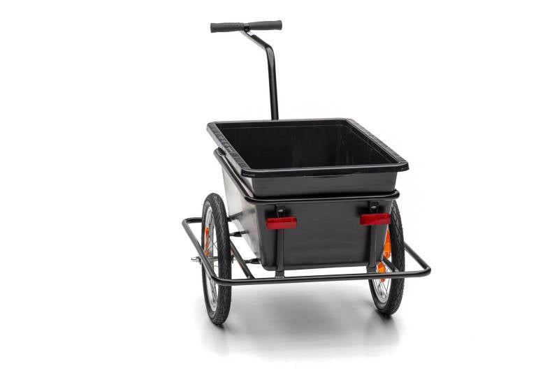 Roland Big Boy Fahrradanhänger - Plastikstahl - 90L - Schwarz