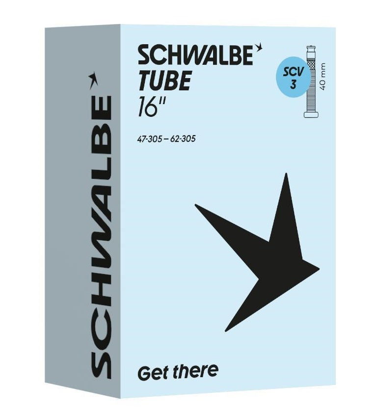 Schwalbe Schlauch SCV3 16 Zoll 47 62-305 Klickventil 40 mm