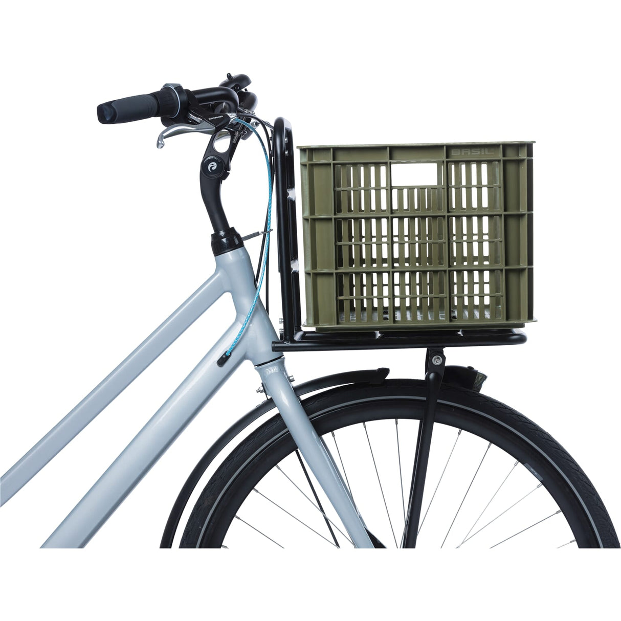 Basilic Bicycle Crate L Groot 40 litrov zelene