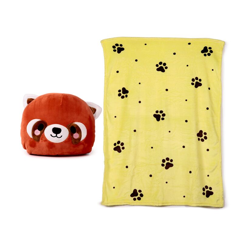 Blankeazzz adoramals ru the red panda 2-in-1-Kuscheltier-Reisedecke