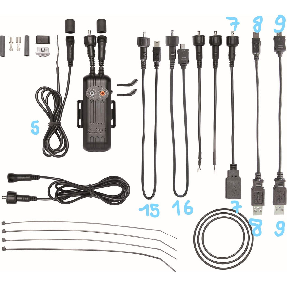 Busch + Müller Cable E-Work NR 15 kolo na mini-USB