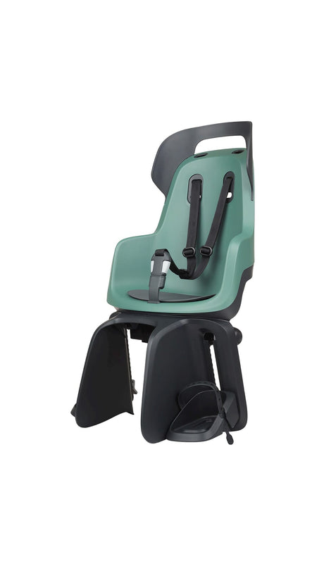 Bobike Go Rs Rücksitz mit Schlafmodus. Farbe: Pepperlich Green, Trägermontage