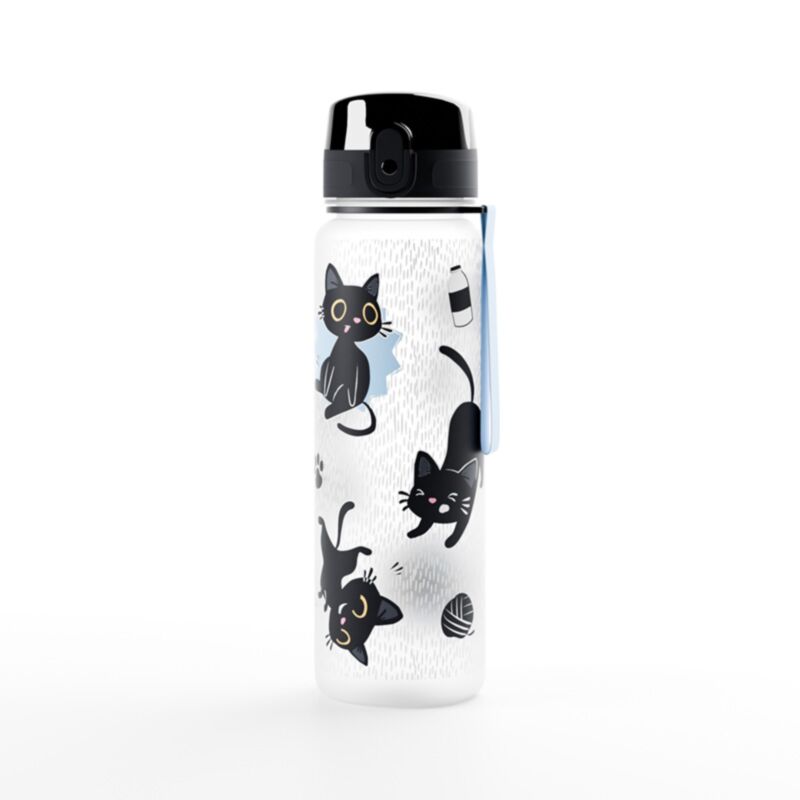 Lucky the Black Cat Pop-Top 600 ml Ecozen-Trinkflasche