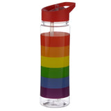 Somewere Regenbogen nachhaltige 550ml Wasserflasche mit Flip-Strohhalm