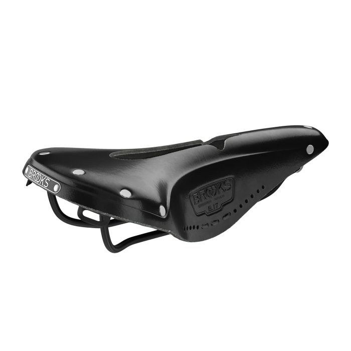 Brooks B17 schmal geschnitzt – schwarz