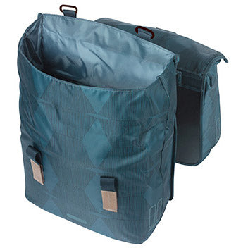 Basil Doppelte Fahrradtasche Elegance Mik 40-49 Liter – Kombiblau