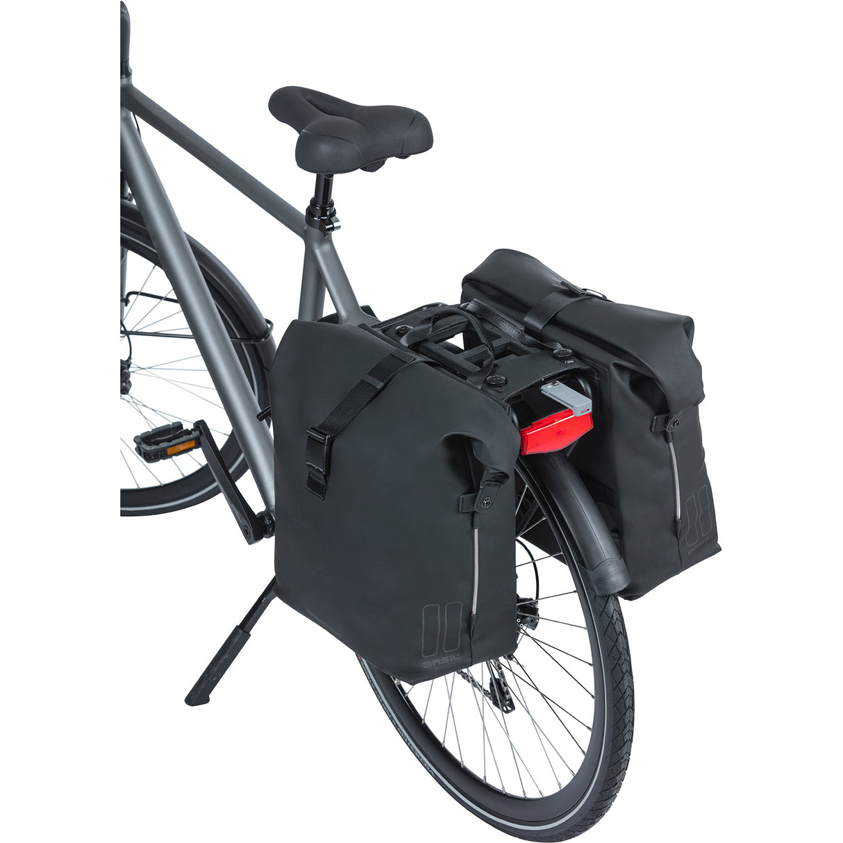 Basil Doppelte Fahrradtasche Soho Nordlicht Mik 41 Liter – Schwarz