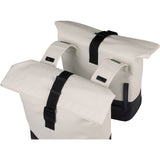 Basil Doppelte Fahrradtasche Cove 28-32l 14 x 29 x 36 cm - Weiß Schwarz