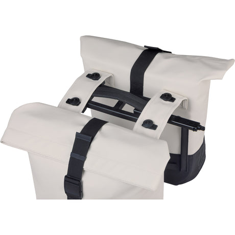 Basil Doppeltasche Cove Mik 2.0. Twin Bags Cove 28-32l Mik Cream Black