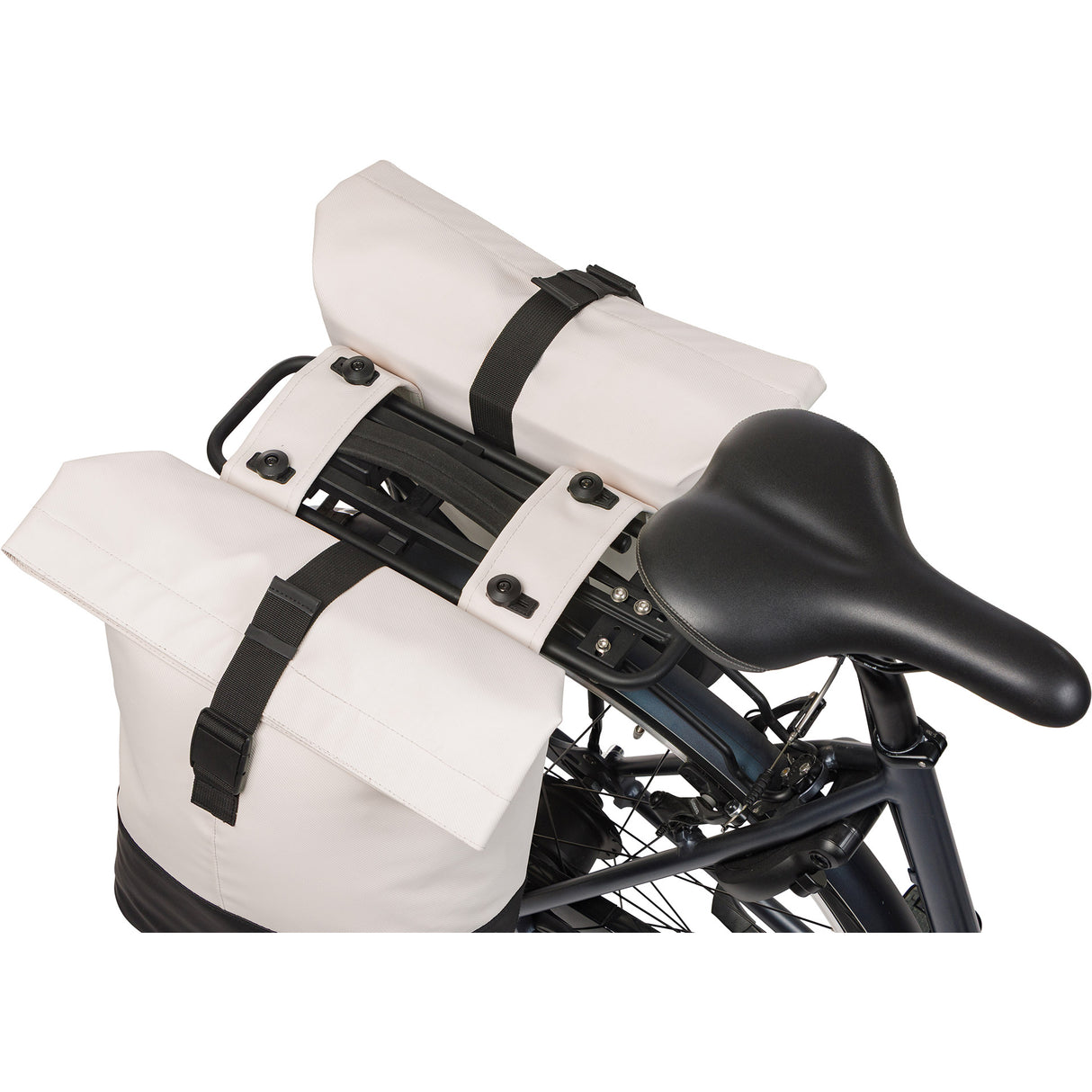 Basil Doppeltasche Cove Mik 2.0. Twin Bags Cove 28-32l Mik Cream Black