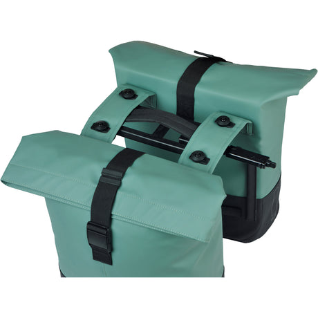 Basil Doppeltasche Cove Mik 2.0. Twin Bags Cove 28-32l Mik Green Black