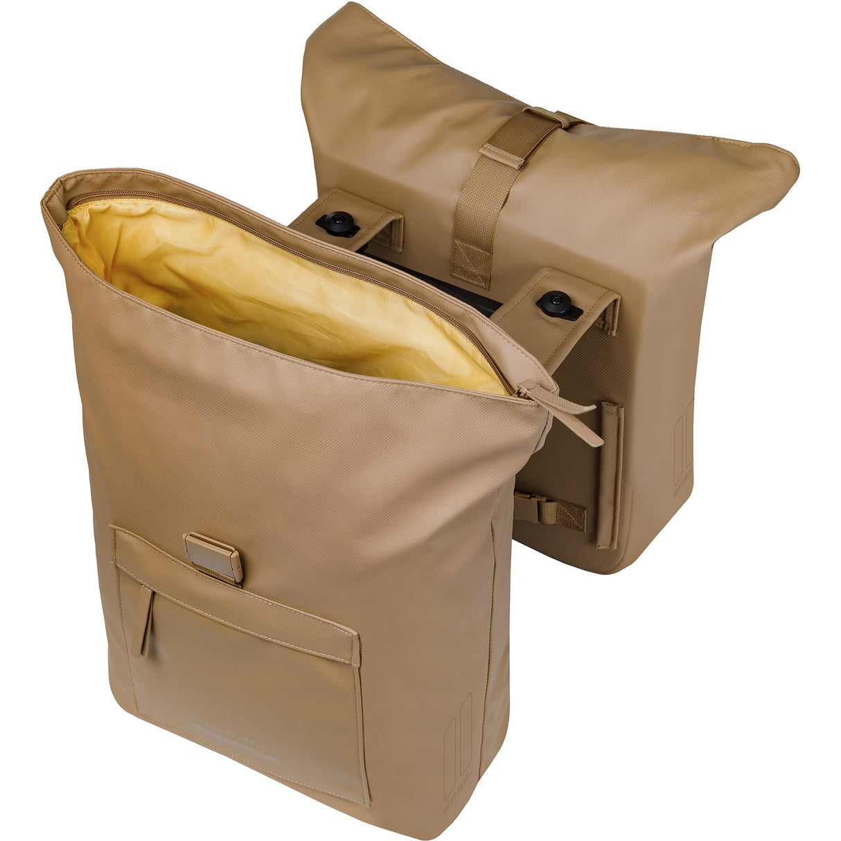 Basil Doppelte Fahrradtasche Brooklyn Mik 41l 14 x 30 x 37 cm – Sand