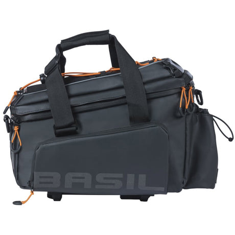 Basil gepackte Tasche Miles XL Pro Kofferraumtasche Miles XL Pro Mik 2.0 Schwarz Orange