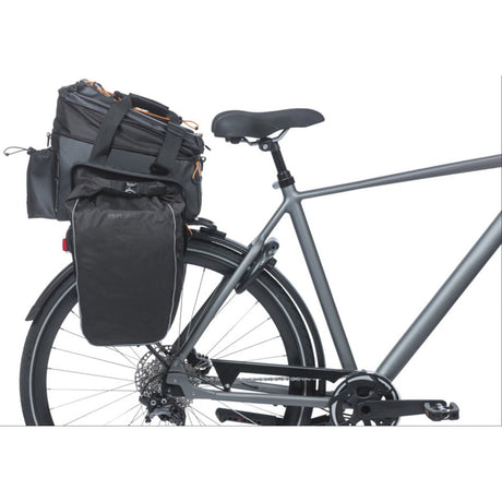 Basil gepackte Tasche Miles XL Pro Kofferraumtasche Miles XL Pro Mik 2.0 Schwarz Orange
