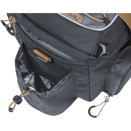 Basil gepackte Tasche Miles XL Pro Kofferraumtasche Miles XL Pro Mik 2.0 Schwarzer Schiefer