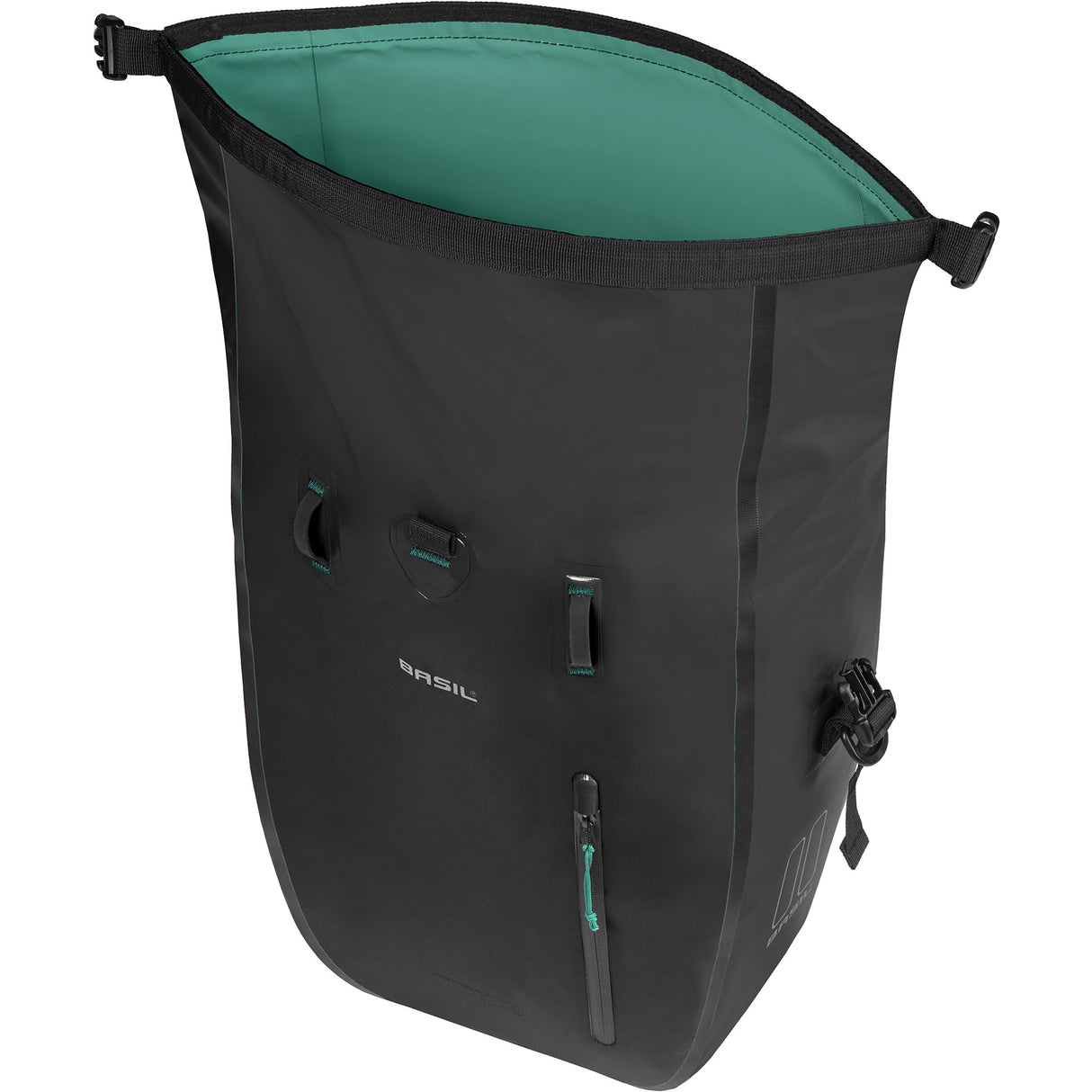 Basil einzelne Fahrradtasche Rivo L Plane Mik 25–31 l 14 x 28 x 43 cm – Schwarz