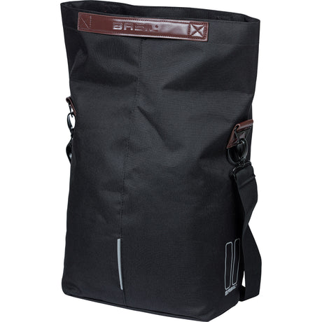 Basil Tasche City Shopper schwarz | Mikrofonhaken | 16l