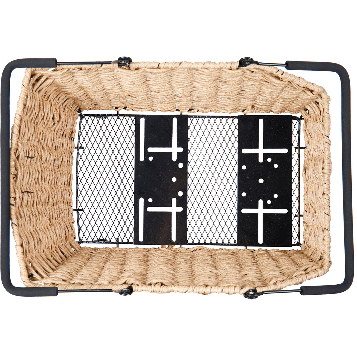 Basil Fahrradkorb Cento Rattanoptik Multisystem 40 x 25 x 12 cm – Seegras