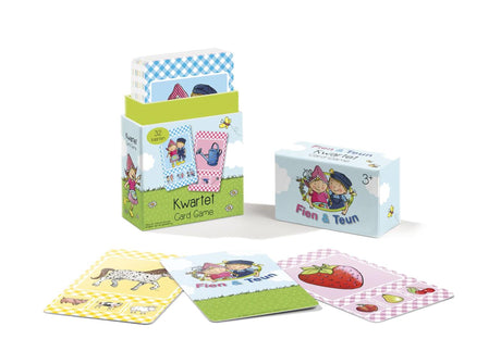Bambolino fien teun quartet – Bauernhof-Thema, Lernspiel-Geschenktipp – 32 Karten, 8 Quartette – ab 3 Jahren – Spielzeug