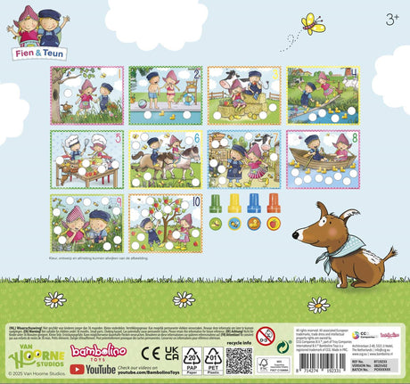 Bambolino fien teun Kreativstempelset, Stempel und farbige Karten – kreatives, lehrreiches Spielzeug – Bauernhofspielzeug – ab 3 Jahren – Spielzeug