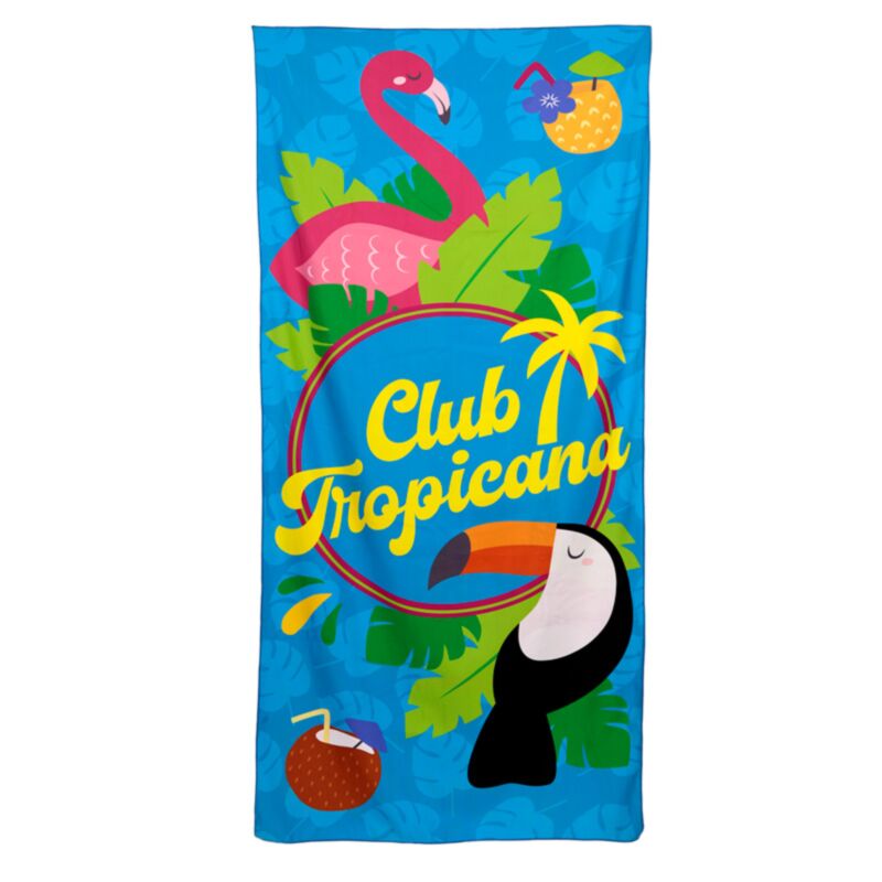 Flamingo Club Tropicalana Mikrofaser-Strandtuch