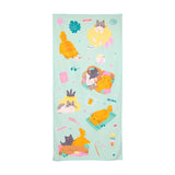 Beans Co Cats Mikrofaser-Strandtuch