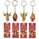 Chinesischer lachender Buddha-Glitzer-Schlüsselanhänger