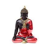 Thailändische Buddha-Meditation aus rotem und schwarzem Gold