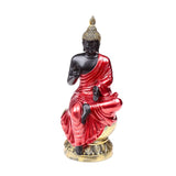Rote, schwarzgoldene thailändische Buddha-Beleuchtung