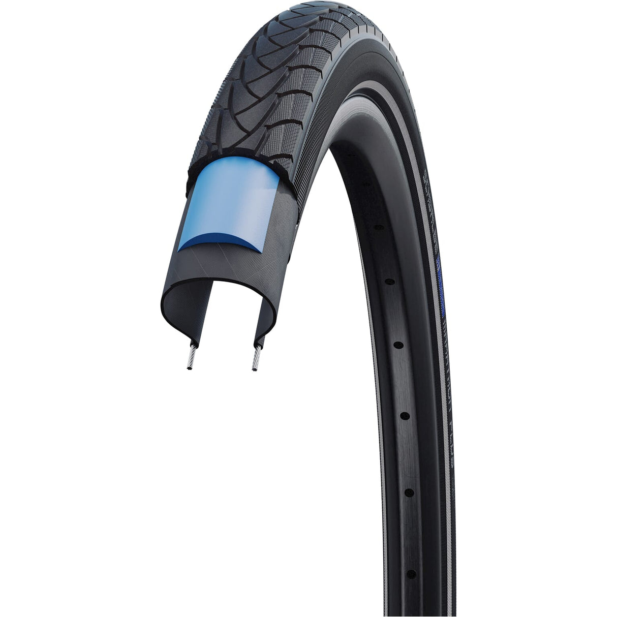 Schwalbe Tire Marathon più 24 x 1 3 8 Grigio nero