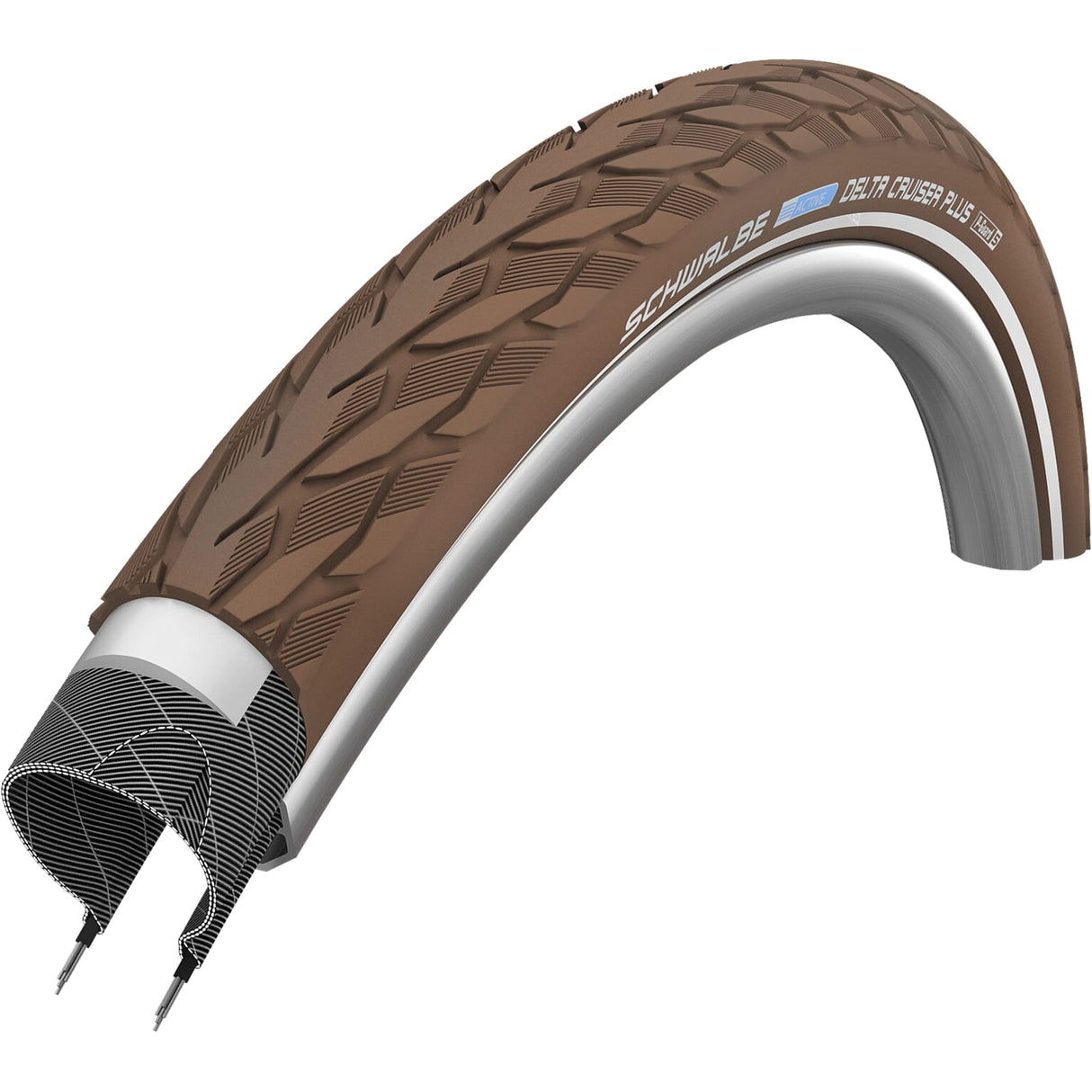 Schwalbe Reifen 28x1 5 8x1 3 8 (37-622) Cruiser Brown Reflex