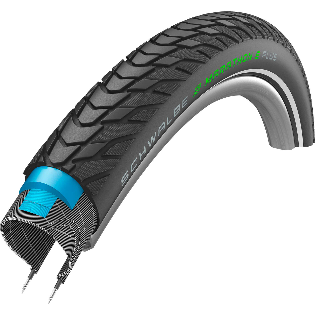 Schwalbe Marathon E-Plus Performance Linia 28 x 2,00 50-622 mm-czarna z odbiciem