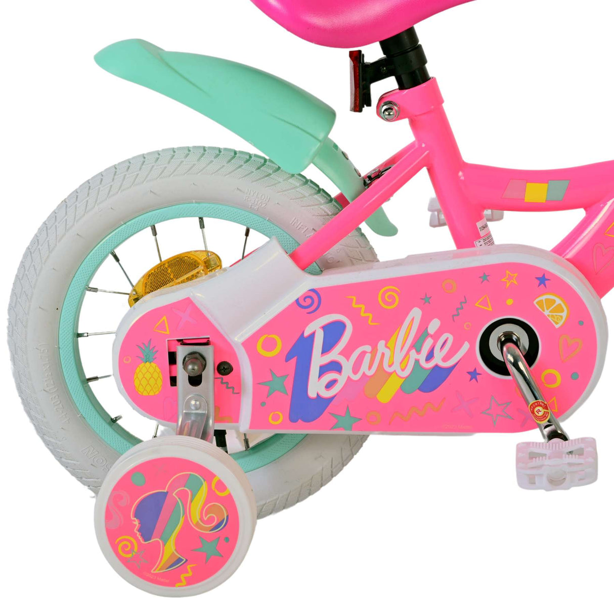 Barbie Kinderfahrrad - Mädchen - 12 Zoll - Pink