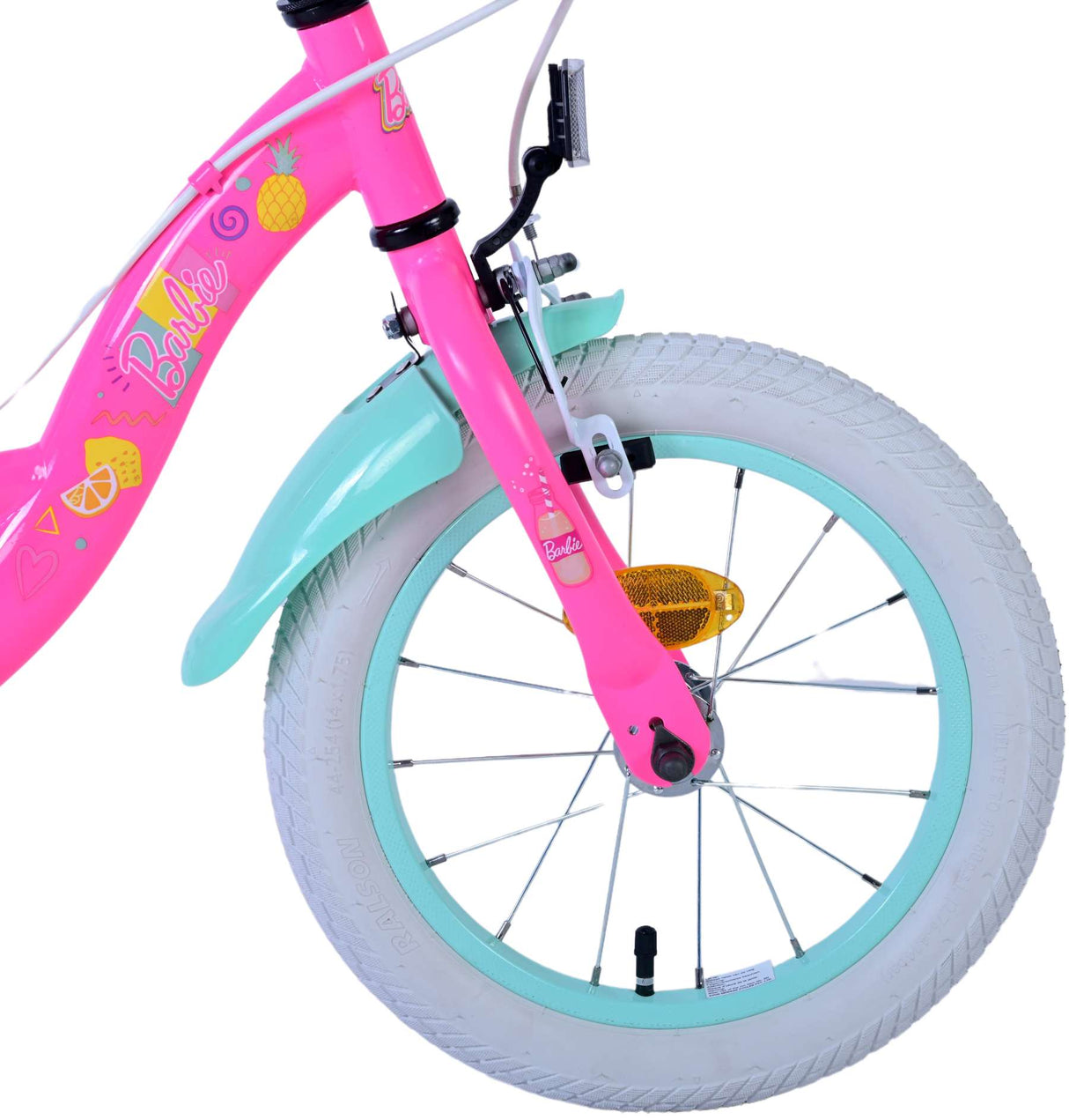 Barbie Children's Bike Girls de 14 pulgadas Pink dos frenos de mano