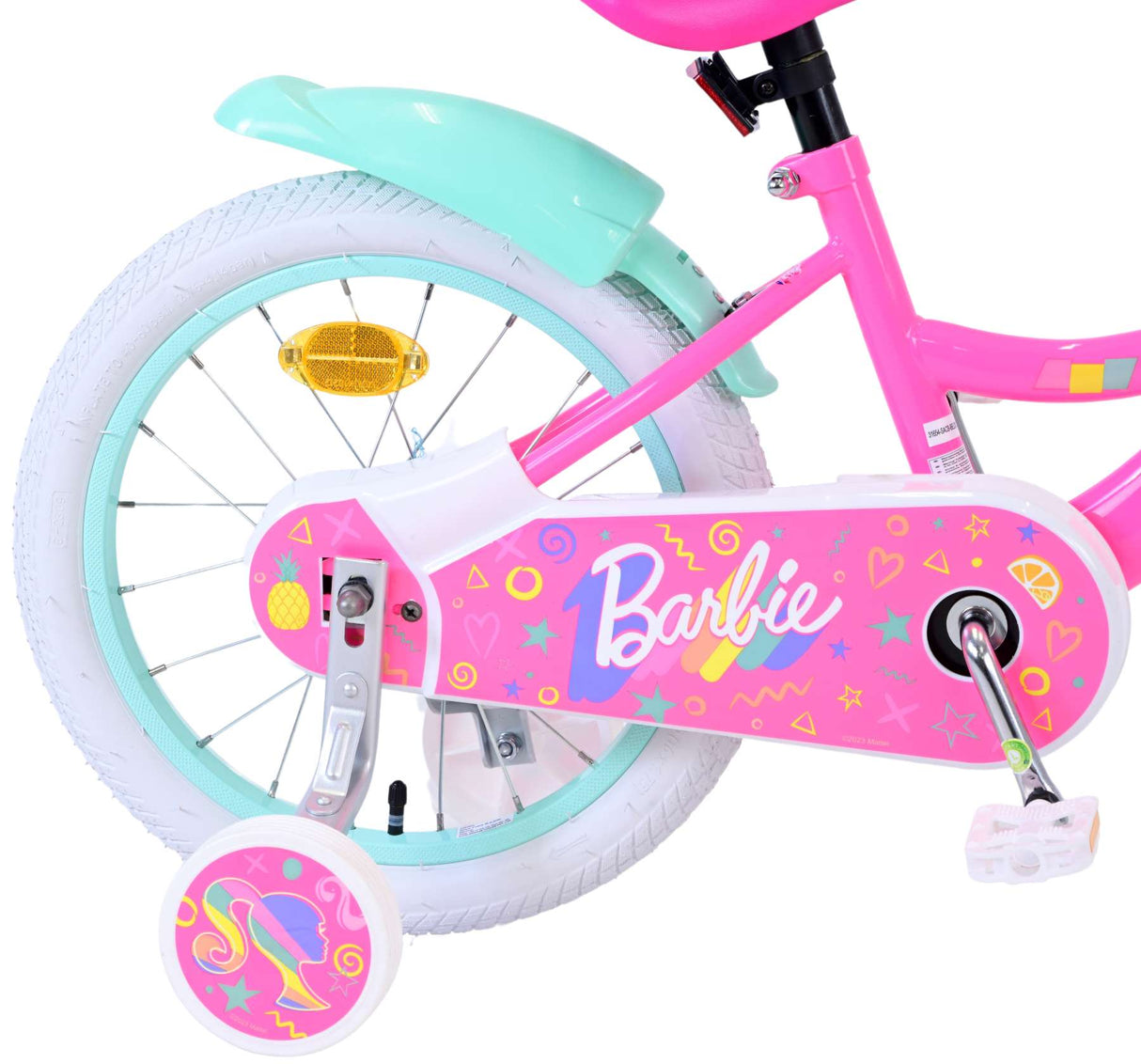 Barbie barncykel flickor 16 tum rosa