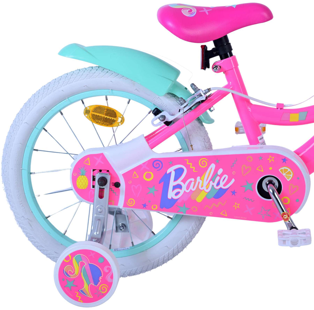 Barbie Children's Bike Girls 16 tum rosa tvåhandbromsar