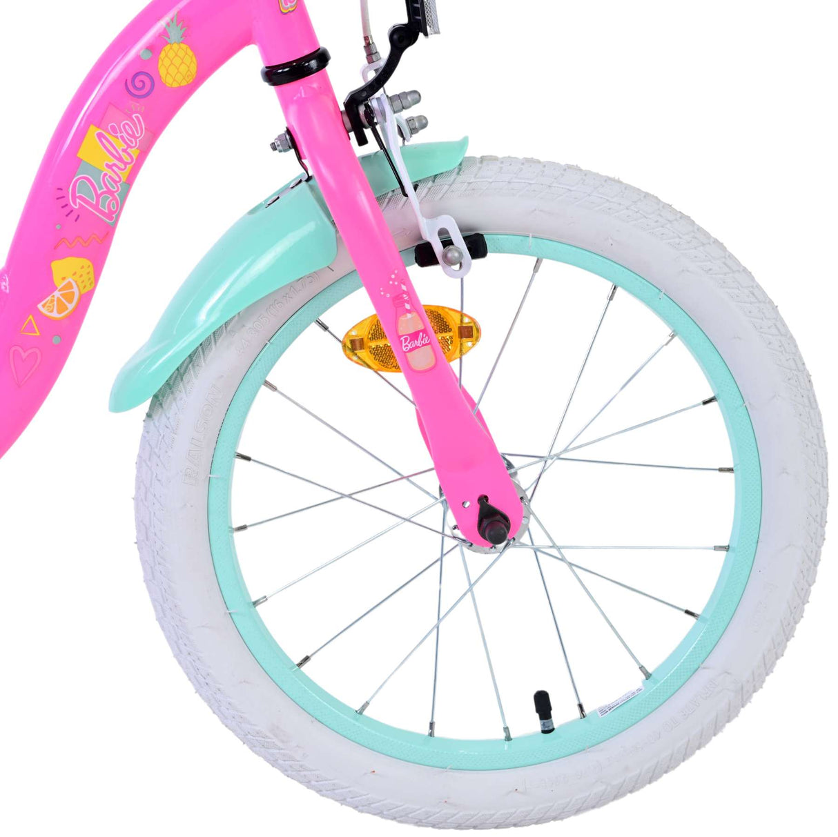 Barbie barncykel flickor 16 tum rosa