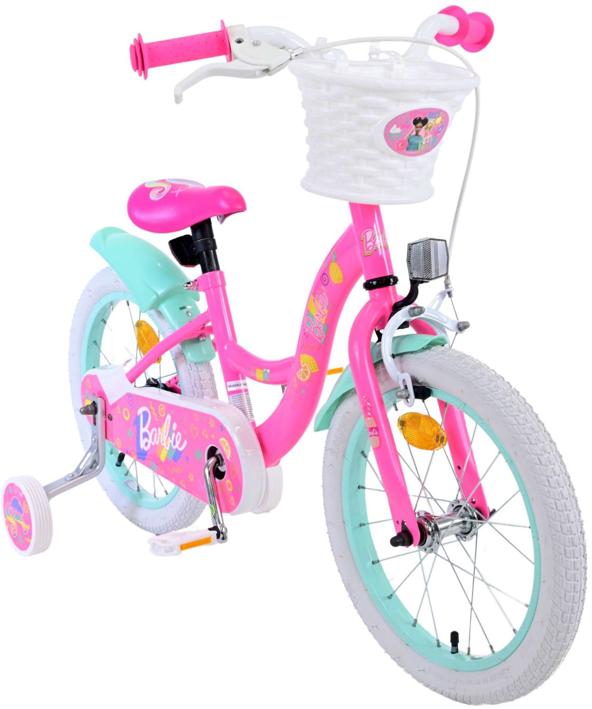 Barbie barncykel flickor 16 tum rosa