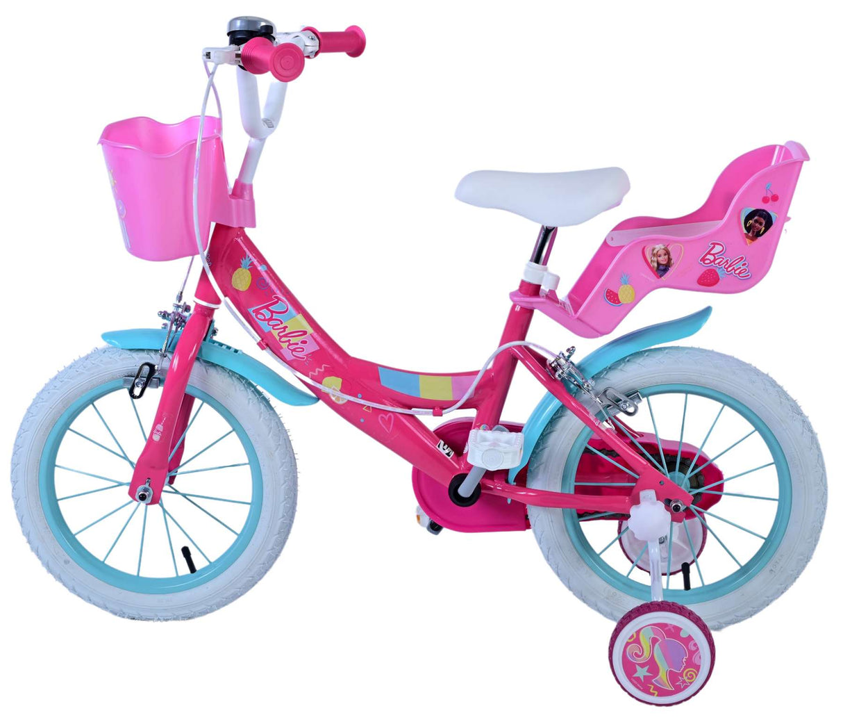 Barbie Children's Bike Girls 14 tum rosa tvåhandbromsar