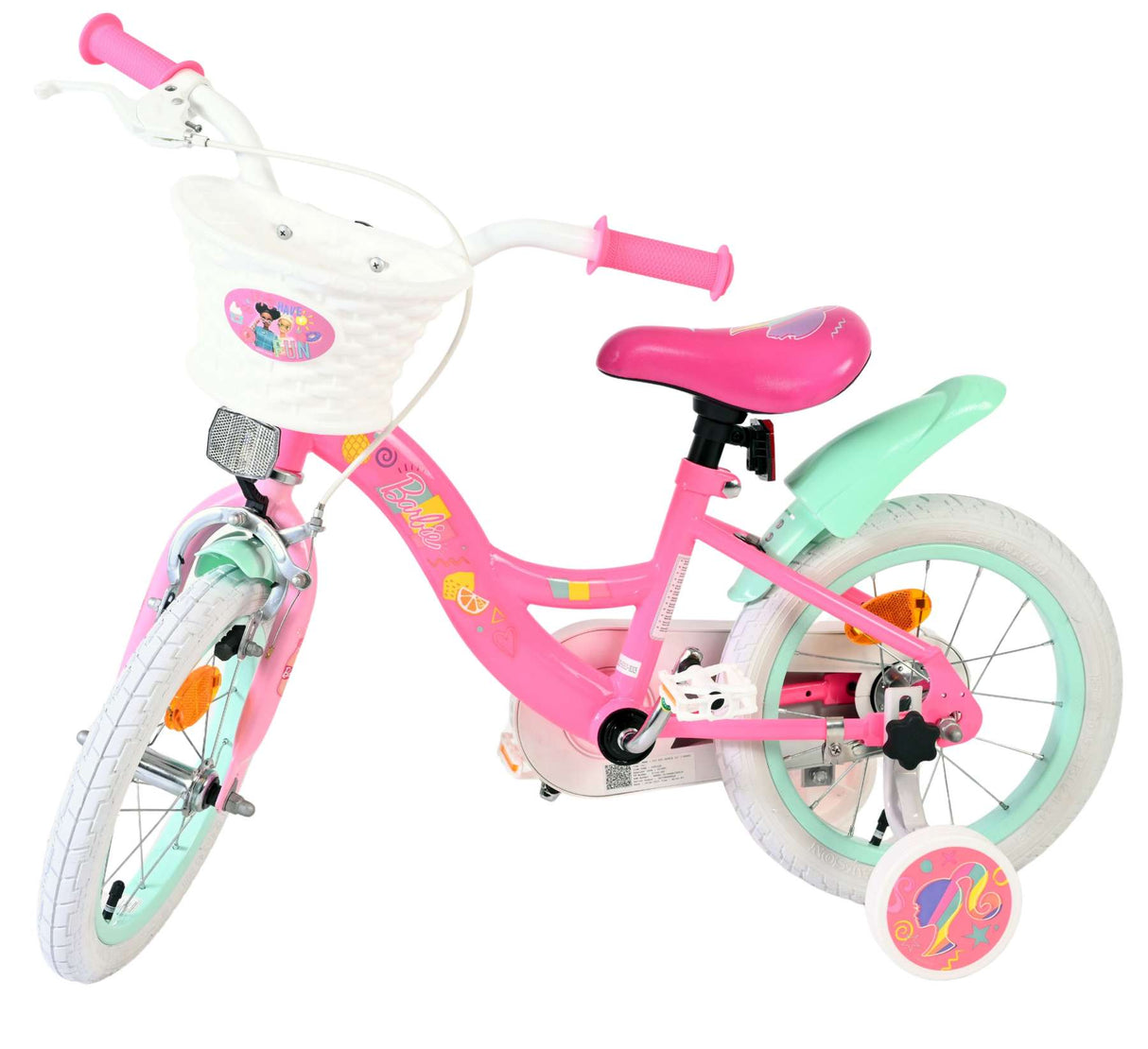 Barbie Kinderfahrrad – Mädchen – 14 Zoll – Rosa