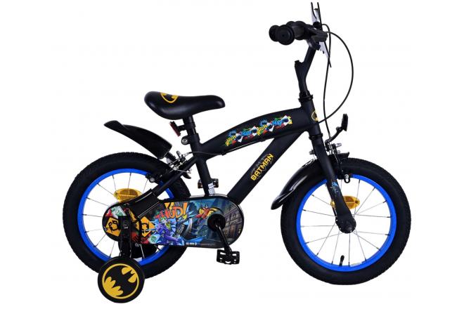 Batman Children's Bike Boys 14 palcové černé dvě ruční brzdy