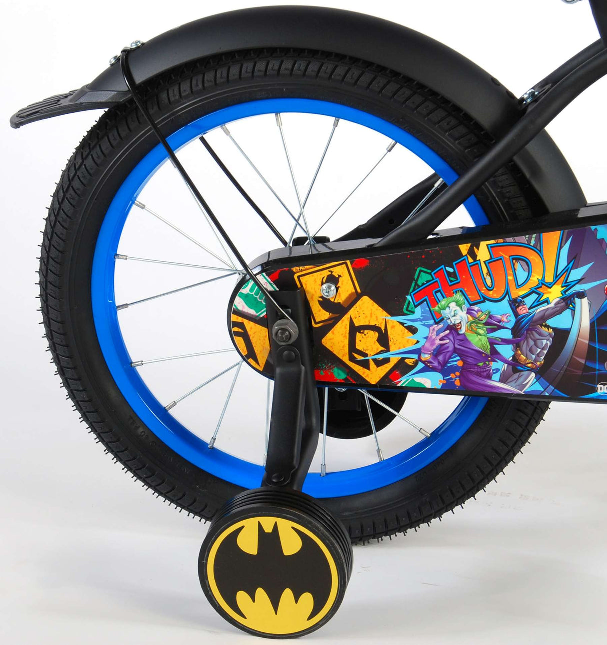 Barncykel 16 tum Batman - svart