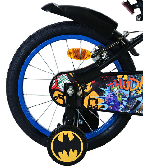Volare Batman Kinderfahrrad – Jungen – 16 Zoll – Schwarz – 2 Handbremsen