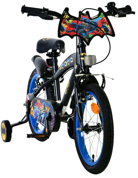 Volare Batman Kinderfahrrad – Jungen – 16 Zoll – Schwarz – 2 Handbremsen