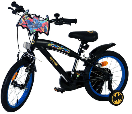 Volare Batman Kinderfahrrad – Jungen – 16 Zoll – Schwarz – 2 Handbremsen