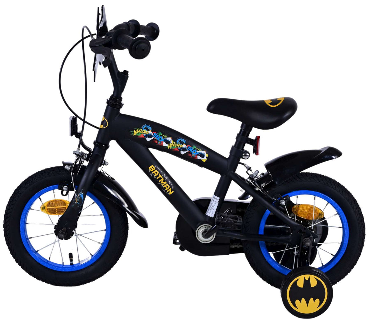 Batman Children's Bike Boys 12 tommers svart to håndbremser