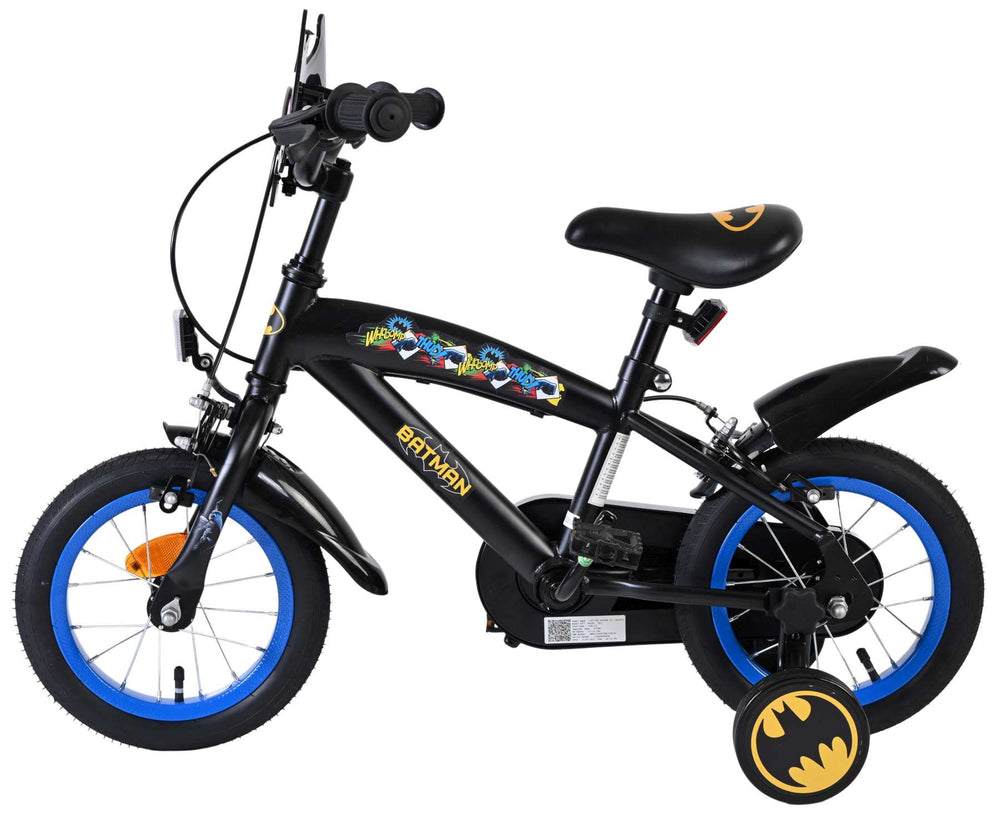Batman Kinderfahrrad – Jungen – 12 Zoll – Schwarz – zwei Handbremsen
