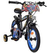 Batman Kinderfahrrad – Jungen – 14 Zoll – Schwarz – zwei Handbremsen